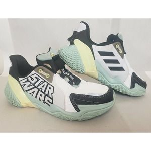 adidas Star Wars Kids Shoes Sneaker Size 4.5 Jedi Master Yoda White Green Black